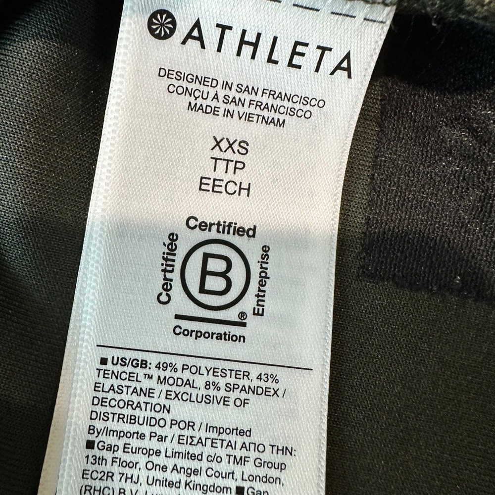 Athleta Seasoft Quarter Zip Sweatshirt Size XXS Olive Green - Picture 9 of 9